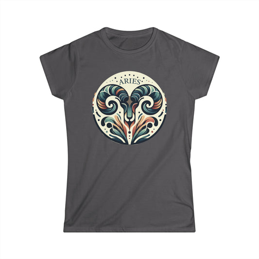 Aries Essence Women's Tee – Zodiac Artistry Collection