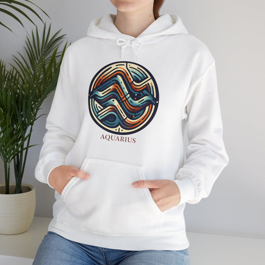 Aquarius-Themed Cozy Hoodie: Embrace the Air Sign's Spirit